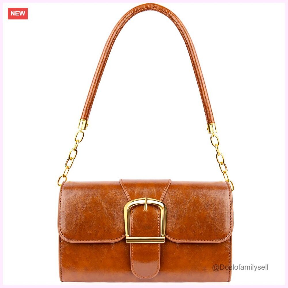 Soft PU Leather Crossbody Shoulder Bag Small Tote Purse Women